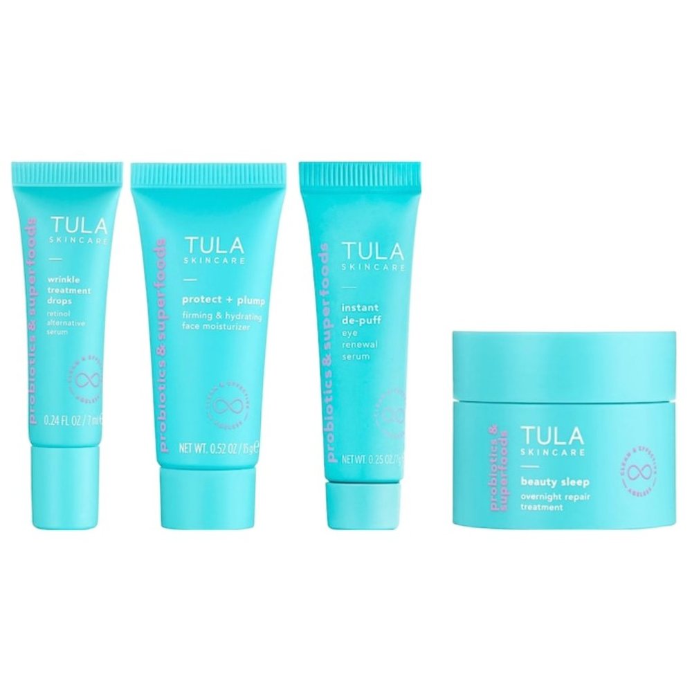 NEW ✅ TULA Skincare  5 Piece Firming & Smoothing Discovery Kit ⭐ New with Case - Picture 3 of 7